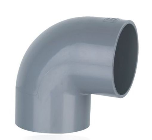 Grey Elbow 90D PVC_U Europe Systems