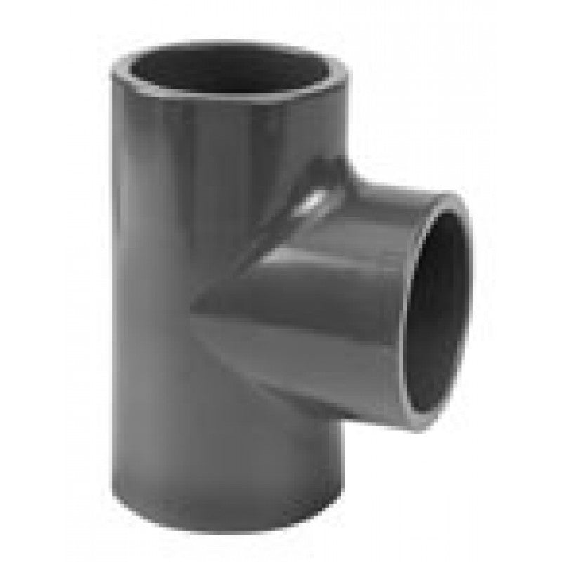 Grey TEE-STUKS 90D PVC_U Europe Systems
