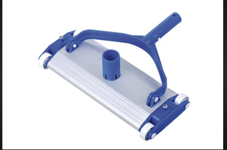 Vac Head with 4 Wheels, Aluminum body, Plastic handle 34.5 * 13cm White box 1011BX