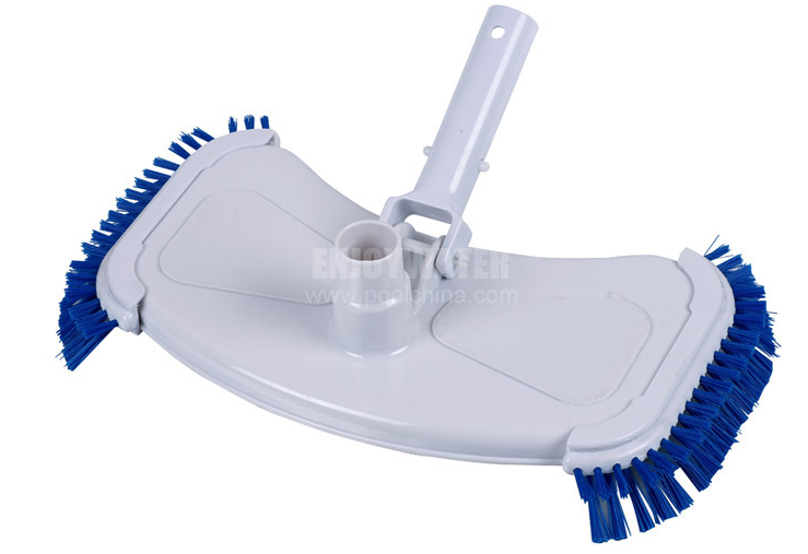 Vacuum head, Delu large Vac. head cast iron weighted w/side Brushes