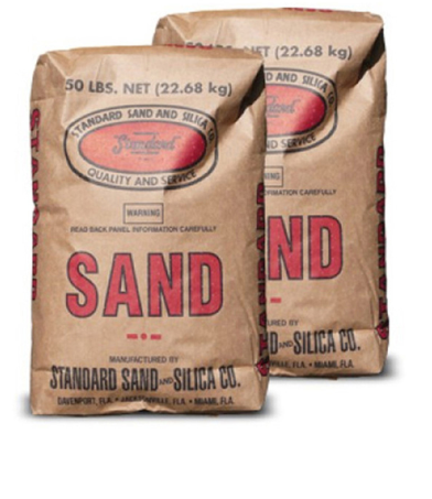 Sand Silica 40/30 - 50 lb - Plastic Bag