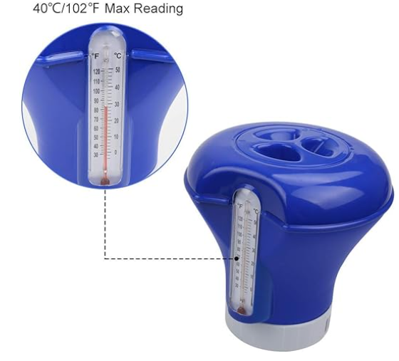 Chemical dispenses 1515BU 7' for 3' tablet with Thermometer.